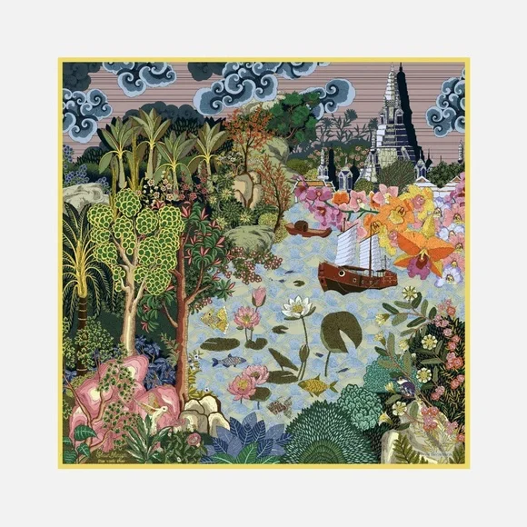 Jim Thompson Silk Square - Picture 4 of 5